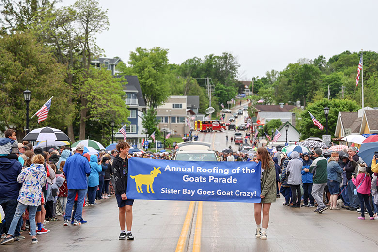 Roofing of the Goats Parade Event